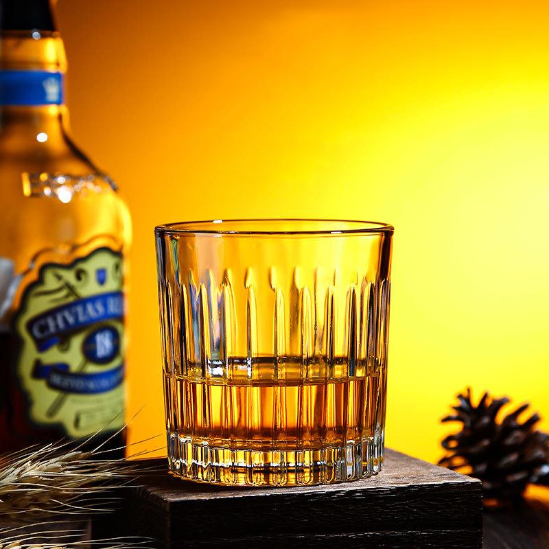 Полосатый простой прозрачный хрустальный стакан Стакан для виски Стакан для сока Стакан для воды
