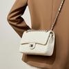 Elegant Xiangfeng Camellia Diamond Women's Bag: Textured, Fashionable High Goat Leather Chain Crossbody Shoulder Bag