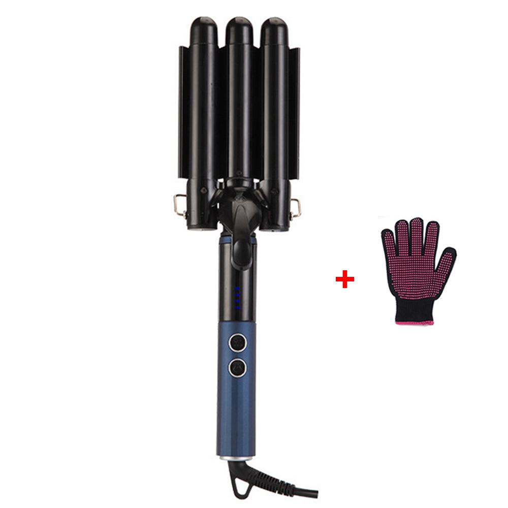 Профессиональные складные щипцы для завивки волос Керамические щипцы для завивки волос с тройным стволом Портативные инструменты для укладки Аксессуары для волос