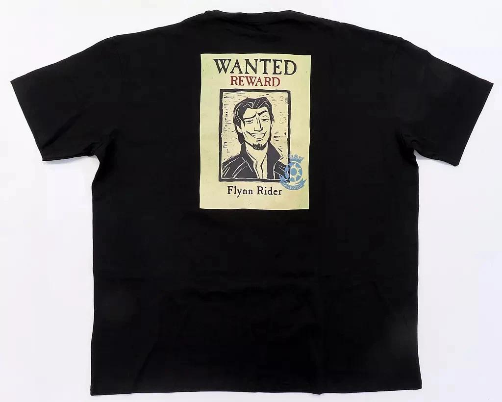 Flynn Rider T-shirt Black M-L Tangled Lantern Festival TDS Fantasy Springs (2024