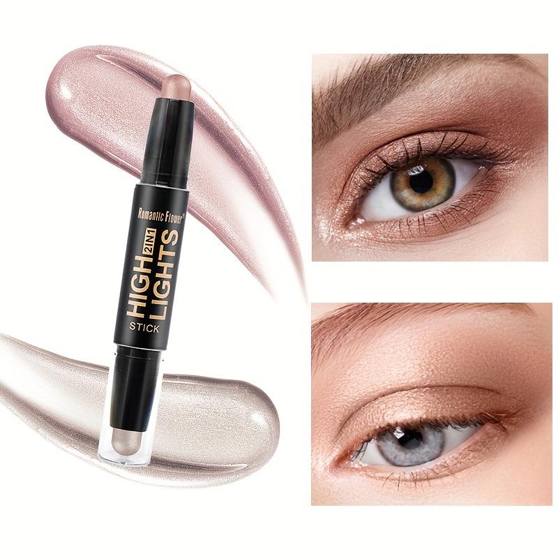 Double Head Highlighter Stick Contouring Stick Eyeshadow Contour 3 In 1 Makeup Waterproof Makeup