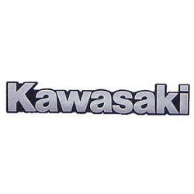 Оригинальная OEM эмблема на бак KAWASAKI, Большая, Хром, J2012-0001