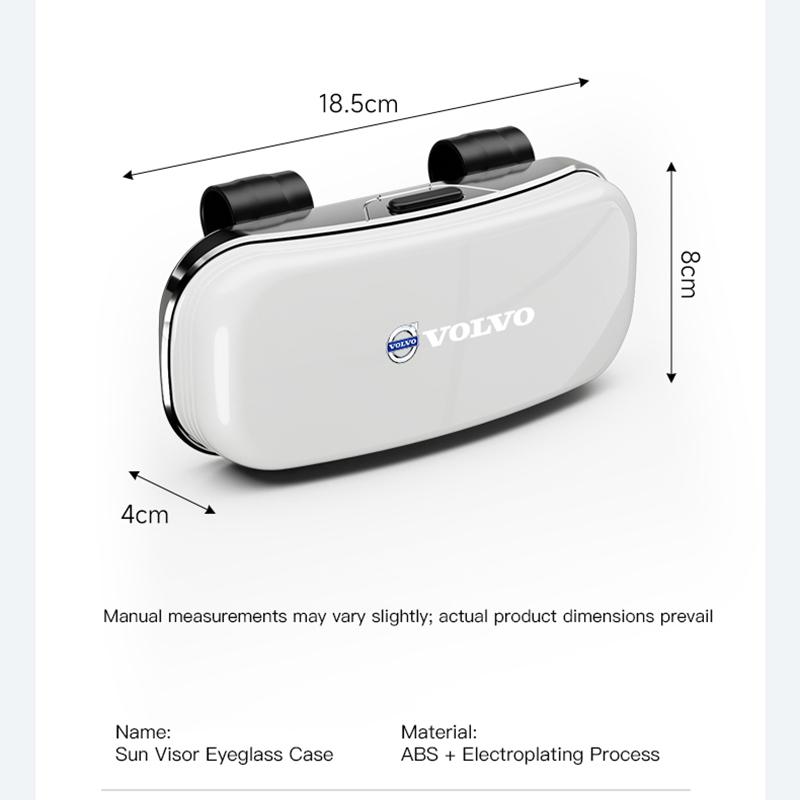 Car Visor Glasses Box Auto Sunglasses Card Storage box For Volvo C30 XC60 V50 V70 S90 XC40 S80 V90 XC-Classic C70 CX70 Rdesign