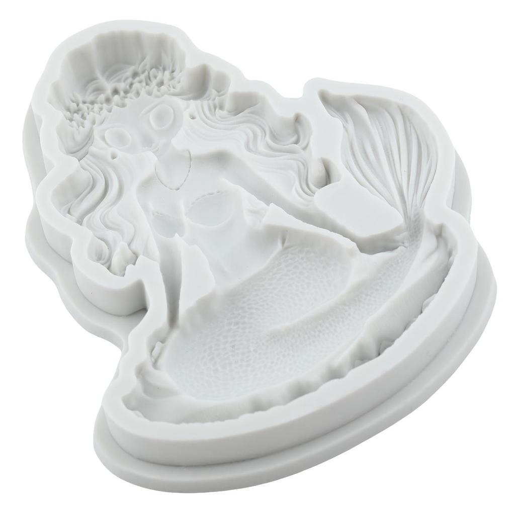 Силиконовые формы Русалка Форма для мастики Русалка Инструменты для украшения торта Топпер для кекса Конфета Шоколад Форма для гампасты