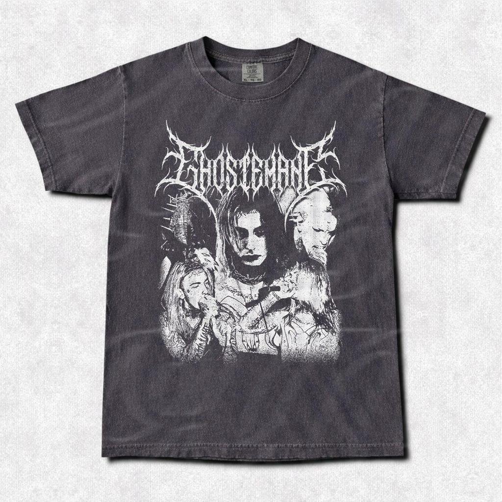Винтажная футболка Ghostemane: Унисекс Футболка из плотного хлопка FD