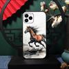 Крутой чехол для телефона с бегущей лошадью для IPhone 17 Pro Max 16 15 14 Pro Max 13 11 X Xs Xr 8 7Plus Силиконовый чехол