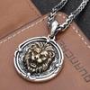 Mighty Lion King Avatar Pendant Cool European and American Hip Hop Animal Round Pendant for Men