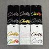Унисекс Повседневная футболка с коротким рукавом Corteiz Streetwear Американский дизайн Фирменный принт Свободный крой Хлопковая футболка