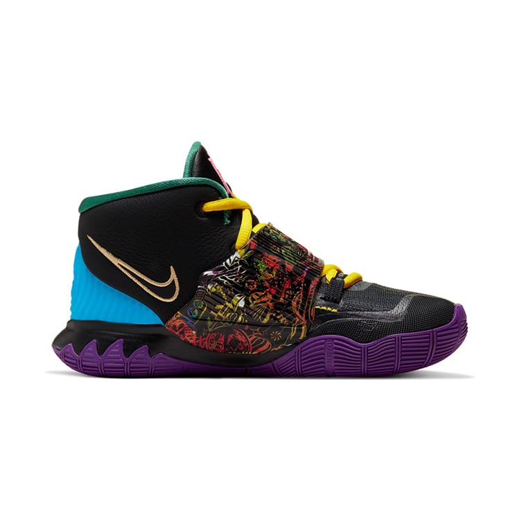Nike Kyrie 6 CNY Irving 6 Высокие Баскетбольные Кроссовки Черные Детские Возраст 3-7 Лет CQ5773-001