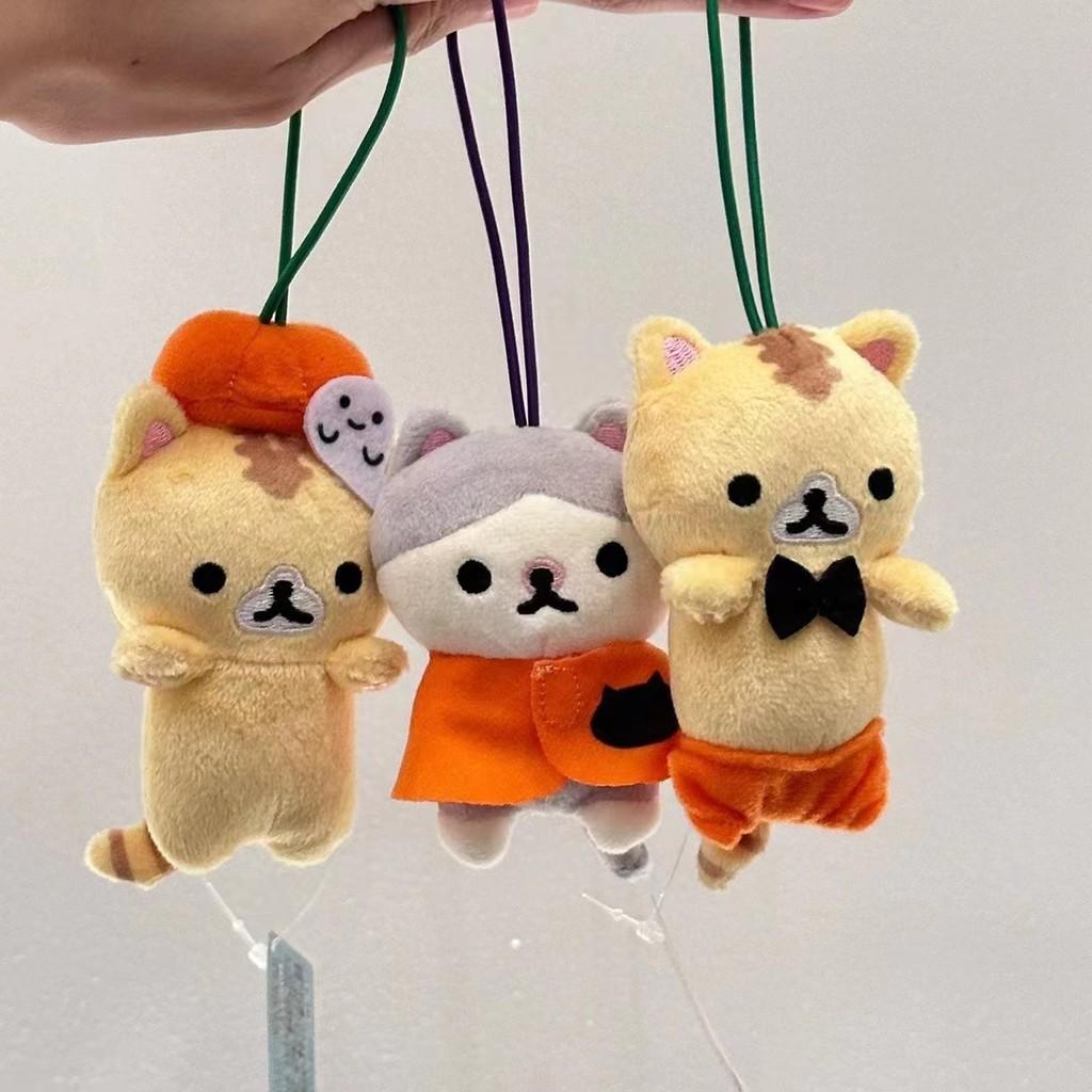 Halloween Plush Cat Pendant With Pumpkin Costume For Collectors And Gift Ideas
