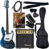 SELDER Bass Jazz Bass Type Blue для начинающих, вводный ограниченный набор JB-30/Metallic