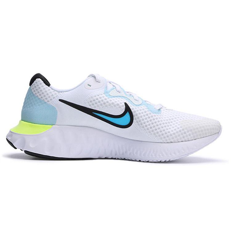 Nike Мужские кроссовки Renew Run 2 Volt белые черные светло-голубые-Fury CU3504-100