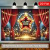 2D planar drawing, 1 piece of 2D planar background, talent performance poster, suitable for photography studio