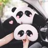 Plush Panda Auto Waist Support Cushion Heart Panda Car Headrest   Interior Accessories