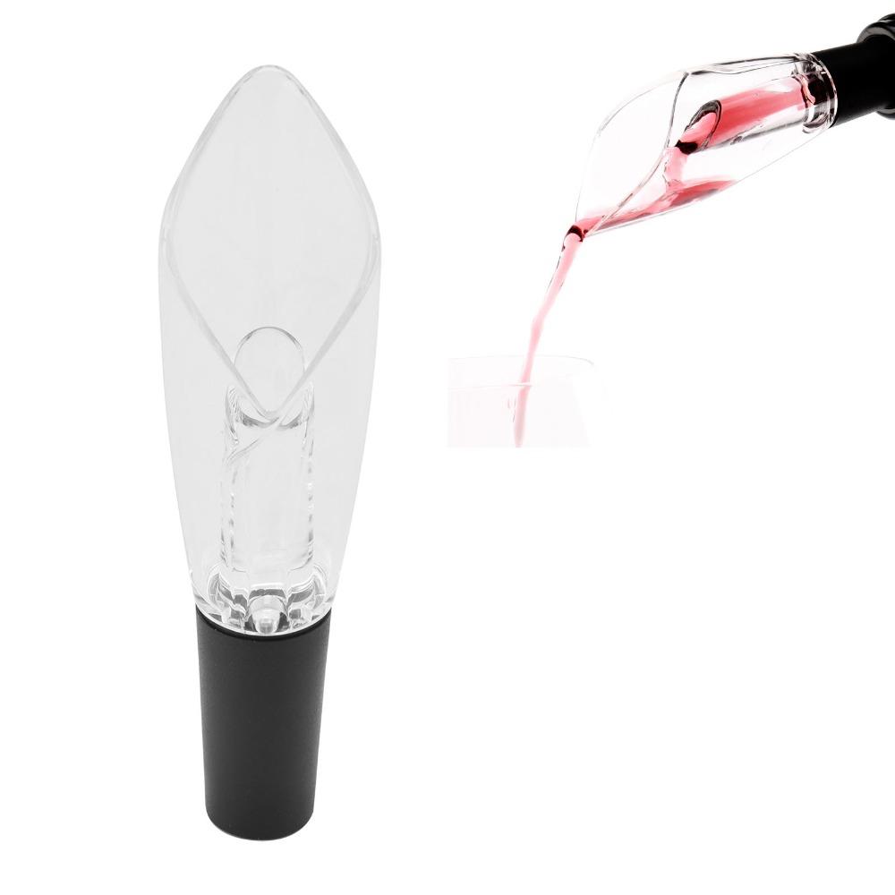 No Drip Wine Decanter Spout 2-in-1 Wine Aerator Dispenser Red Wine Aerating Pourer Wine Lovers