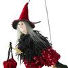 Хэллоуин Подвесной Декор Ведьма Подвесная Кукла Ведьма Украшение Маленькая Летающая Ведьма Фигурка на Метле для Сада Двора Дом с Привидениями Хэллоуин Декор