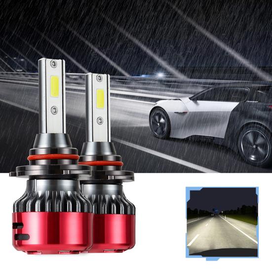 2Pcs Waterproof High Brightness LED Car Light Bulb Automobile Headlights Lamp