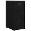 VidaXL Black Filing Cabinet 46x62x102.5 Cm Steel