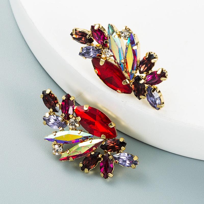 Женские простые серьги-капли из титанового стального сплава, серьги-подвески, акриловые красочные хрустальные геометрические украшения для ушей