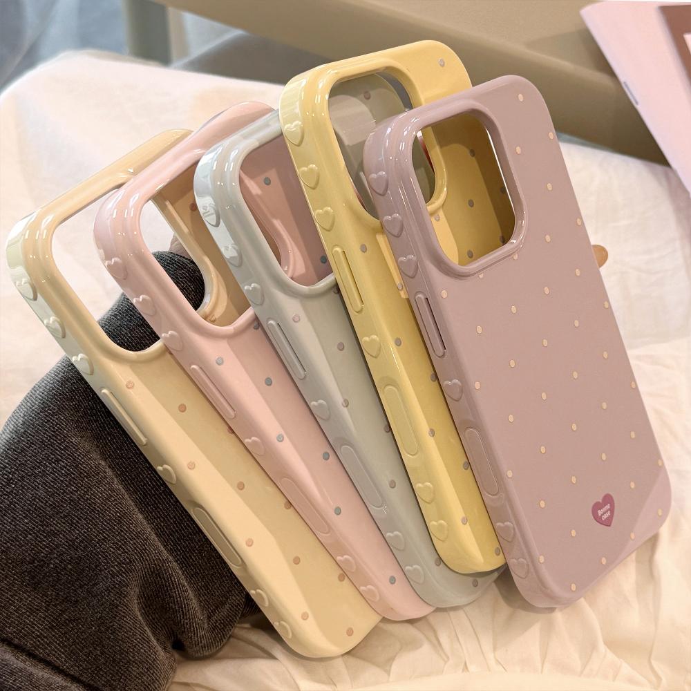 Подходит для Apple IPhone 16, IPhone 17, Color Blocking, Минималистичный горошек, IPhone 15 Pro Max, IPhone 14 Полное покрытие и IPhone 13 Свежий стиль