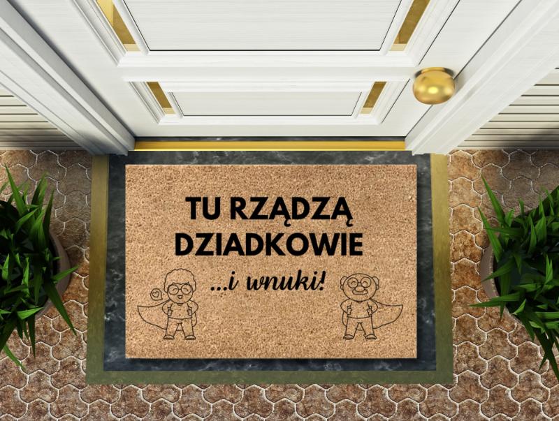 WYCIERACZKA POD DRZWI Do Butów Wejściowa Prezent na Dzień dla Babci Dziadka [WYCIERACZKA2]
