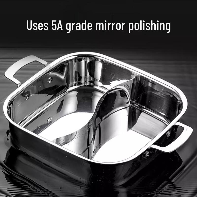SuLe 304 Stainless Steel Induction Yuan Yang Hot Pot
