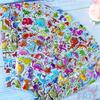 8Sheets/set Q Dinosaurs  Rewards Sticker Puffy Bubble Toys Stickers