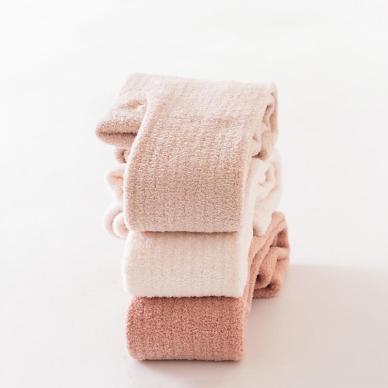 Autumn Winter Infant Baby Girls Fleece Lining Stripes Leggings Plus Thick Warmth Cotton Tights Toddler Kids Keep Warm Pantyhose