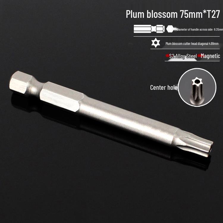 Магнитная 50-мм отвертка-звездочка и набор шестигранных бит для электродрелей