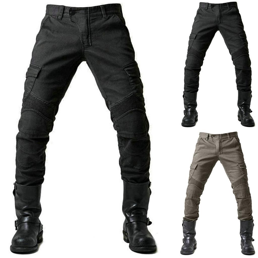 Мужские джинсы для велоспорта, мотоциклетный комбинезон с защитой от падения, дышащий, износостойкий, на все времена года