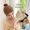 Cozy Pineapple Knit Hat & Scarf Set: 3-in-1 Ear Protection and Headband In Warm Wool White