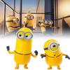 Очаровательные статические фигурки миньонов Боба, Кевина и Стюарта, идеально подходящие для украшения рабочего стола