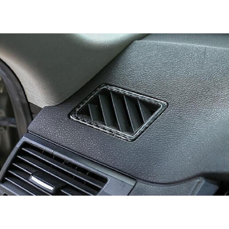 Для BMW X3 E83 2006-2010 Декоративная накладка на верхний воздуховод приборной панели из настоящего углеродного волокна