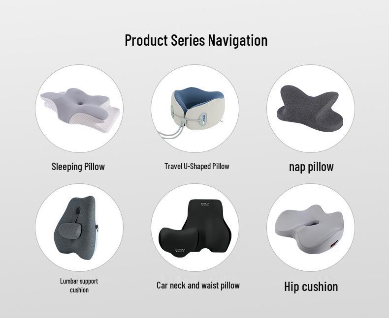 Подушка из пены с эффектом памяти «Бабочка»: Поддержка шейного отдела позвоночника и защита шеи от нулевого давления для улучшения сна