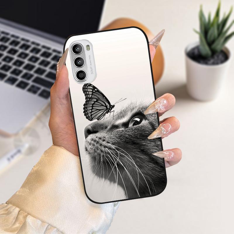 Мультяшные чехлы с животными для Motorola G52 4G, бампер на Moto G82 G71s 5G, мягкий силиконовый чехол для телефона Motorola G 82, Coque Fundas