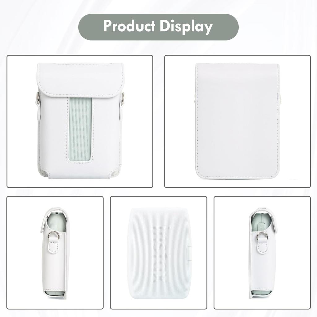 VOVMOEYA For Fujifilm Instax Mini Link 3 Smartphone Instax Link3 Storage Bag FUJI Link 3 Protective Cover PU Leather Full Protection Microfiber Inner