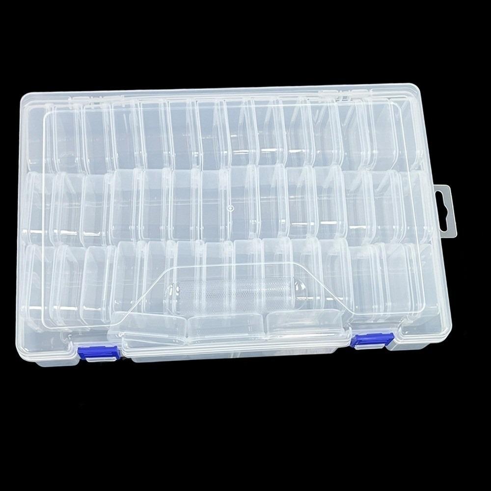 Plastic Jewelry Beads Storage Case Multi-Functional Pudding Bean Container Craft Storage