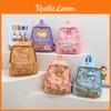 Kids Cartoon Capybara Backpack With Breathable Nylon For Kindergarten And Elementary School Students