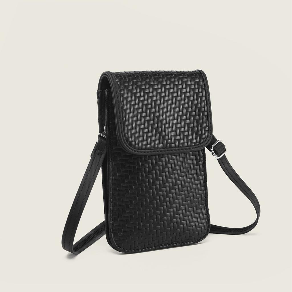 My First Half of My Life, Same Style Bag, Summer Vertical Woven Pattern Mobile Phone Bag, Small Shoulder Messenger Bag