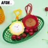 We Bare Bears Fruit Series Big Head Plush Keychain - Funny Cartoon Bag Charm