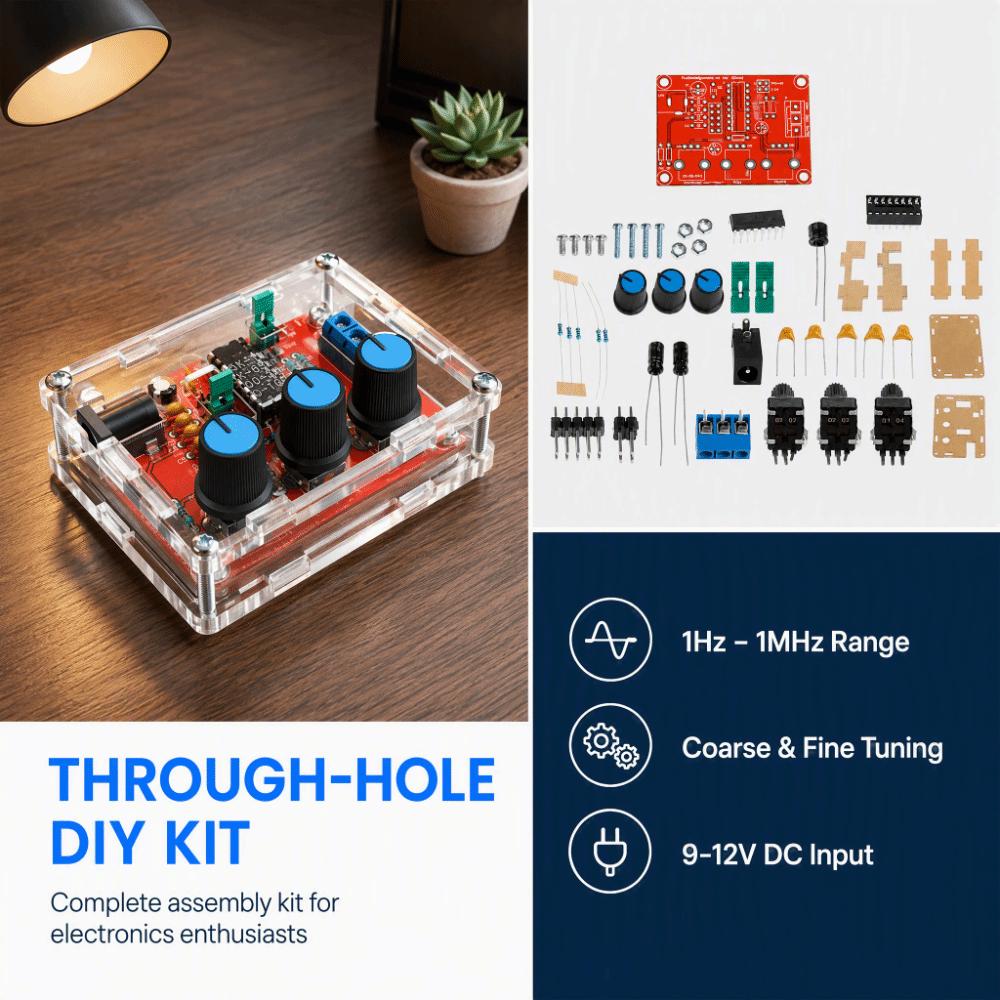 FR-4 Fiberglass DIY Generator Kit ABS Sine Wave Generator Electronics Enthusiasts