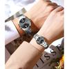 OPK Couple Watch Classic Fashion Waterproof Glow Quartz Watch Band Luxury Date Week Men's and Women's Couple Watches