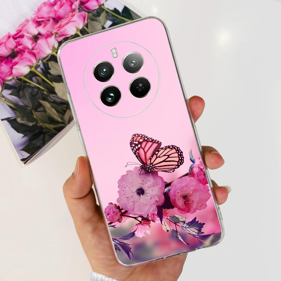 Чехол для Realme 12 Pro Plus RMX3840 Роскошный Расписной Чехол Мягкий Силиконовый Чехол для Телефона Для Realme 12 Pro Realme12 Pro+ Fundas Бампер