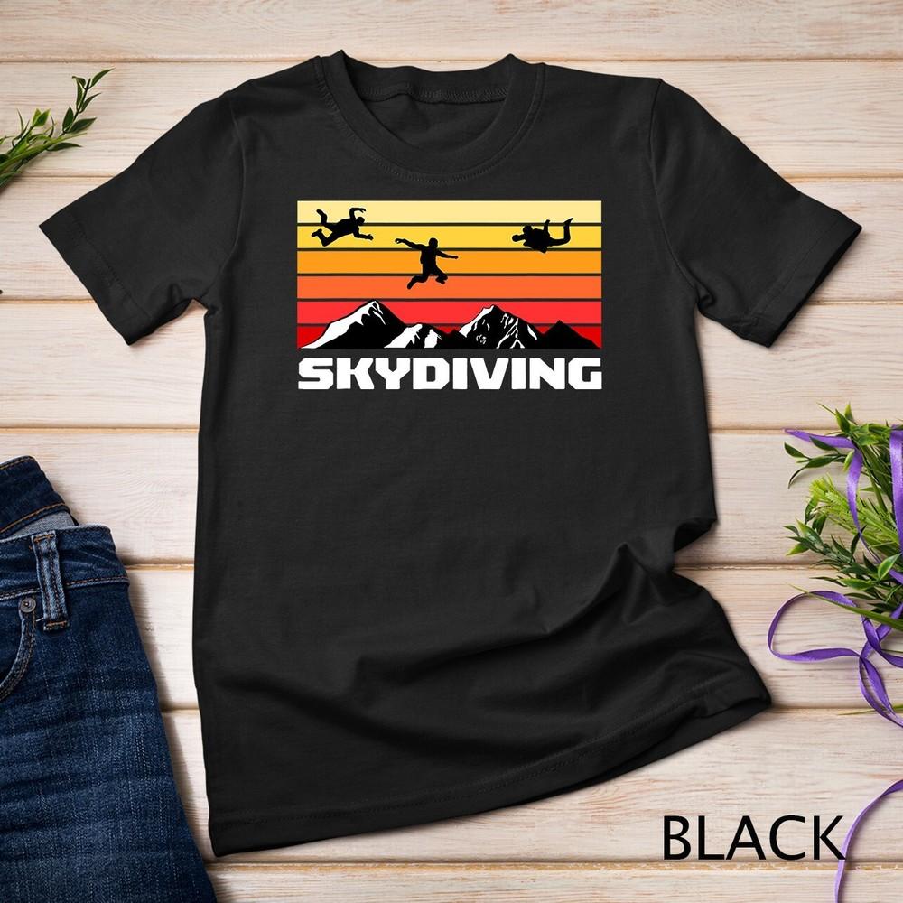 Retro Sky Diving Themed Clothing Skydiving T-Shirt Unisex T-shirt