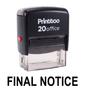 Printtoo ПОСЛЕДНЕЕ УВЕДОМЛЕНИЕ Самостоятельная печать резиновым штампом Офисные канцелярские товары на заказ