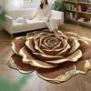 Non-Slip Floor Mat 3D Realistic Floral Pattern Bath Mat Super Absorbent Rug Quick-Drying Easy Maintenance Door Mat