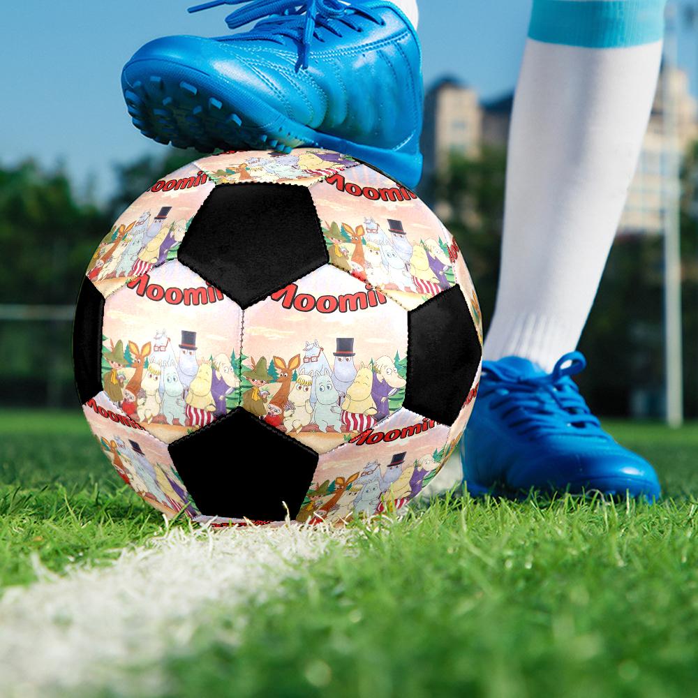Moomin Theme Size 5 Soccer Ball, Suitable for Both Indoor and Outdoor Matches, a Gift Suitable for Everyone.