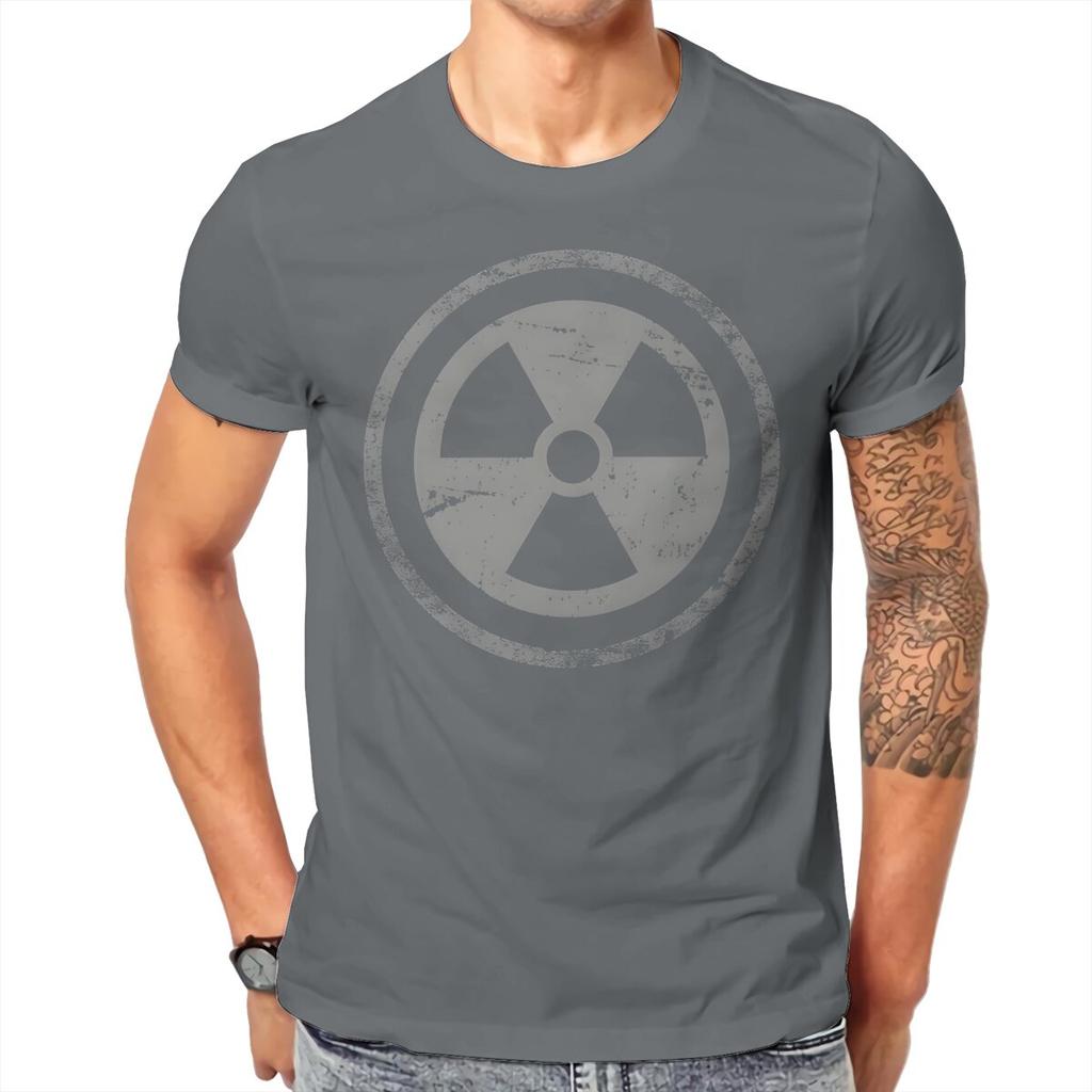 Vintage Radiation Artwork Triblend T Shirt Unisex Tees Summer Clothing Cotton Crewneck Tshirt