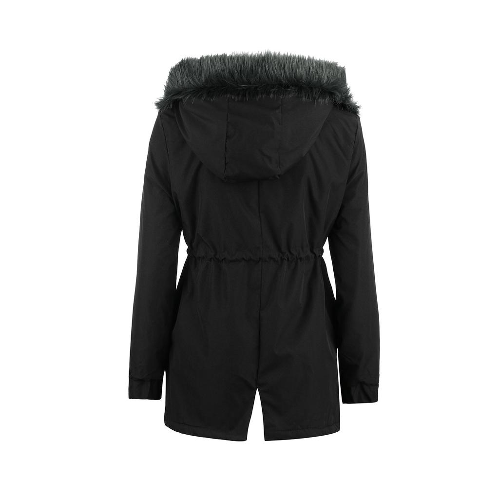 Ladies   Coat Womens Winter Warm Thick Long Jacket Hooded Overcoat