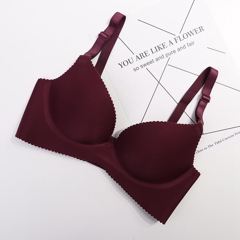 Deep V Bras For Women Push Up Bra Wire Free Seamless Underwear Plunge Intimates